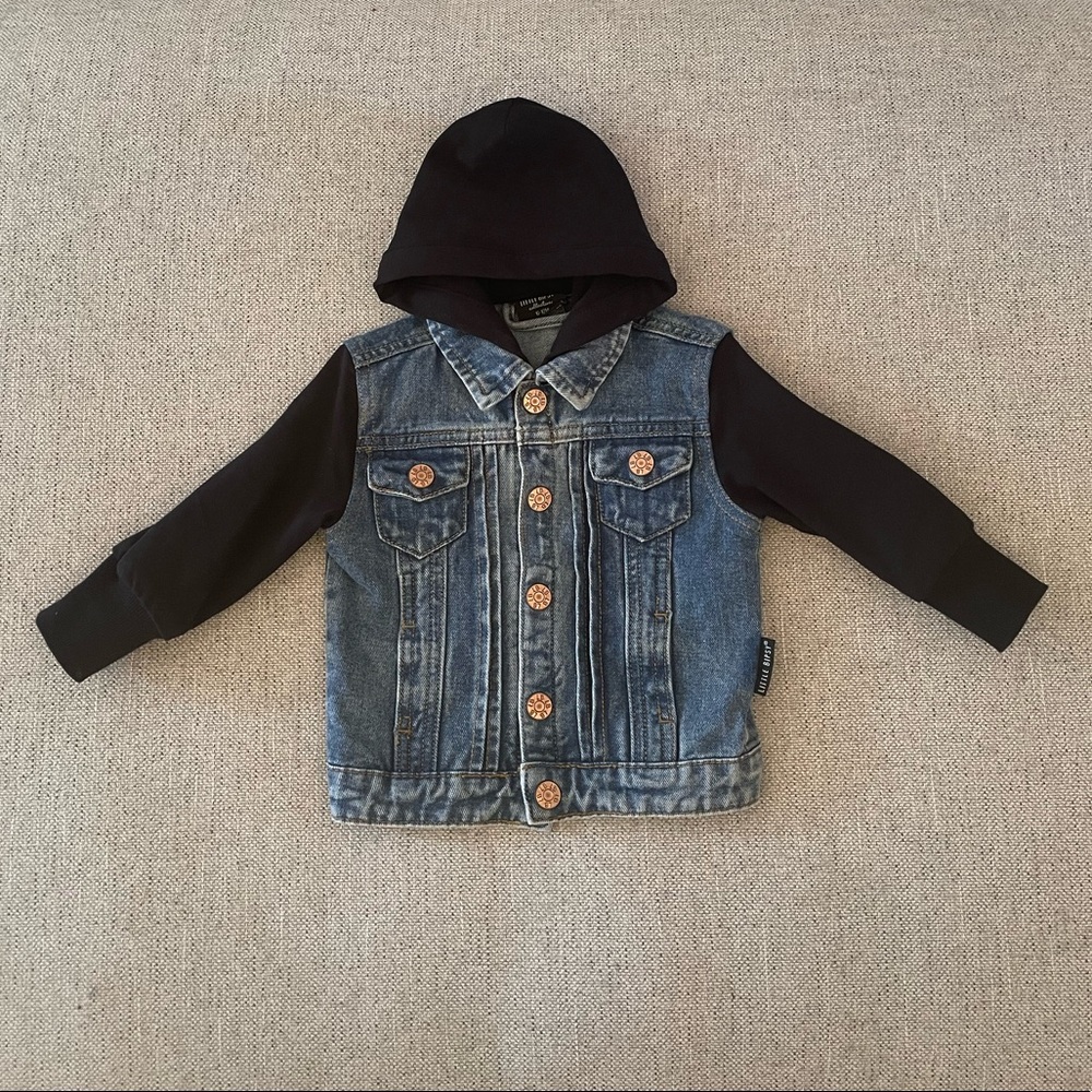 Little Bipsy Hooded Denim Jacket